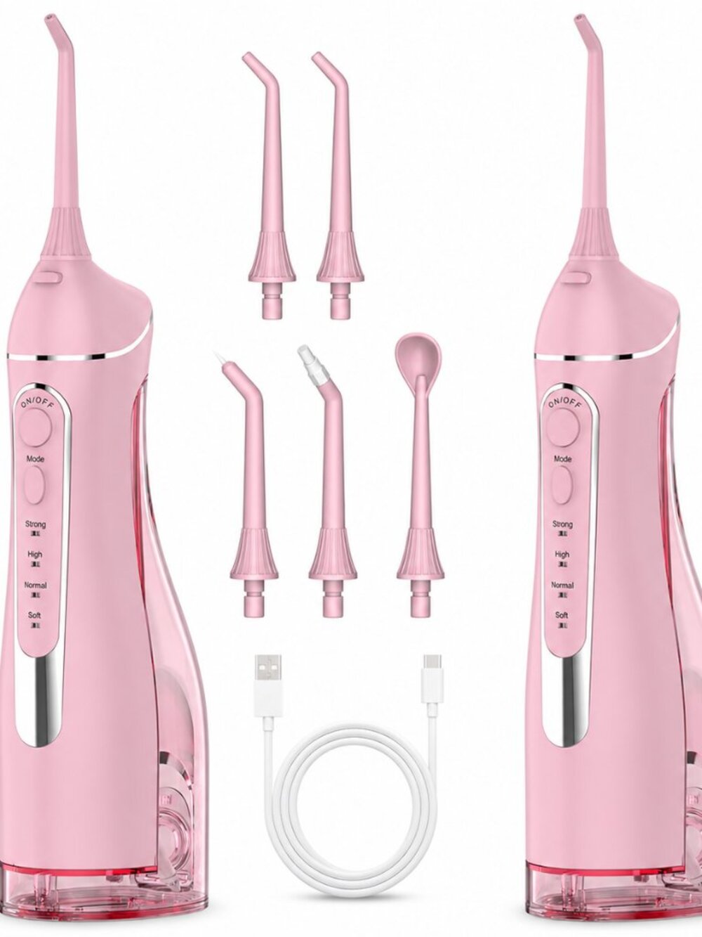 2 Pack Water Flosser for Teeth Cleaning: Cordless Portable Water Dental Pick